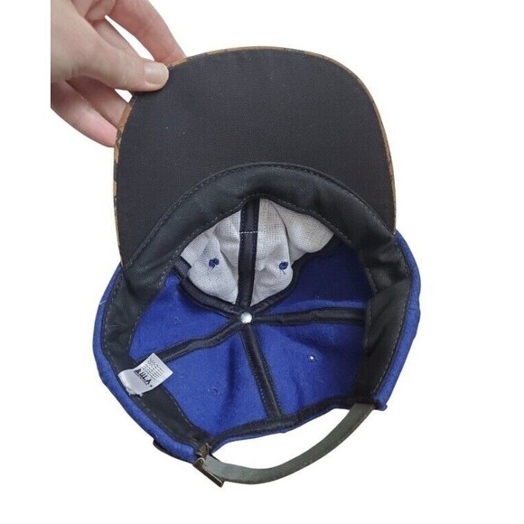 BULA Hat USA Ski Team 90s Rare Wool Leather Strapback Vintage Made in USA - Picture 5 of 9